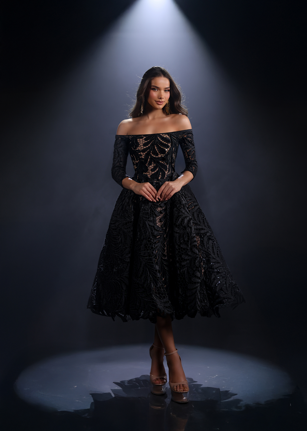 winter cocktail dresses australia Sydney | Cocktail Length Dresses Sydney ZAPAKA Women Olive One attribute:pattern:polka-dots color:Sky Blue