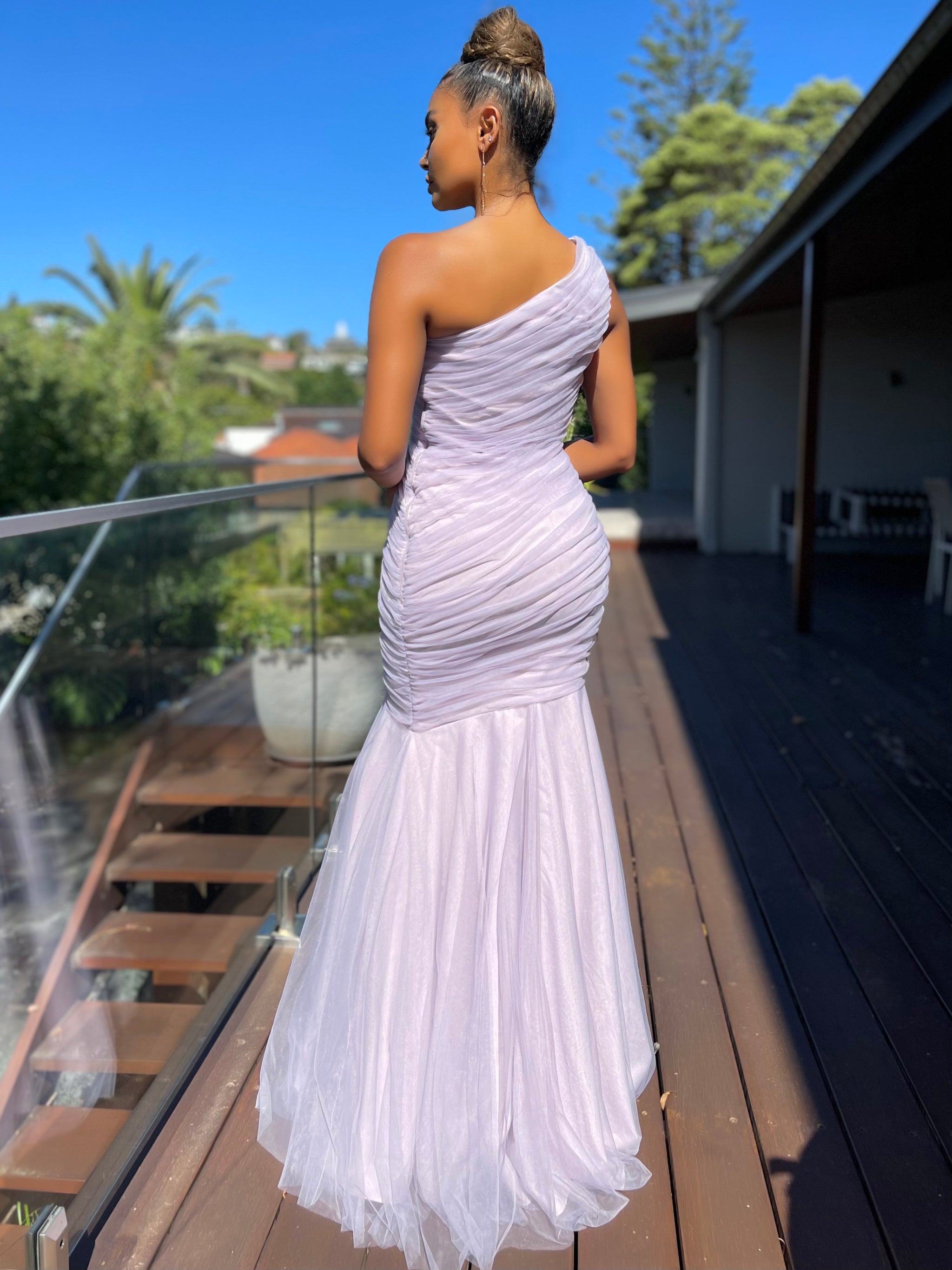 venus purple dress Organic Lilac Venus Dress: Adjustable Boho Goddess Robe
